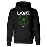 Unisex Hoodie Marvel Distressed Logo Zwart - Maat: L - thumbnail