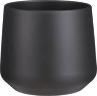 Amber pot rond donkergrijs mat h18xd21 cm Mica Decorations - Mica decorations - thumbnail