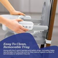 CHICCO Pocket Snack Table Elevator donkergrijs - thumbnail