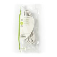 Coaxkabel 90 dB | IEC (Coax) Male - IEC (Coax) Male | 2,0 m | Wit - thumbnail