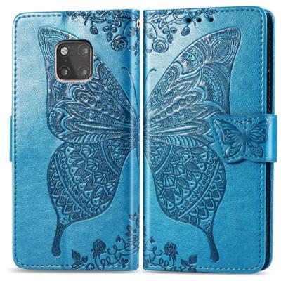 Butterfly Love bloemen reliëf horizontale Flip lederen case voor Huawei mate 20 Pro met houder & kaartsleuven & portemonnee (blauw) Butterfly Love bloemen reliëf horizontale Flip lederen case voor Huawei mate 20 Pro met houder & kaartsleuven & portemonnee (blauw)
