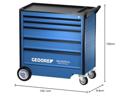 Gedore Gereedschapswagen XL | 5 laden - 3437515 Gedore Gereedschapswagen XL | 5 laden - 3437515