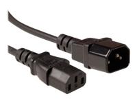 ACT Netsnoer LSZH C13 - C14 zwart 1,8 m - thumbnail