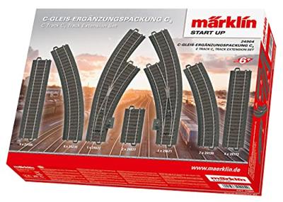 H0 Märklin C-rails (met ballastbed) 24904 Uitbreidingsset C4