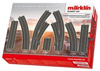 H0 Märklin C-rails (met ballastbed) 24904 Uitbreidingsset C4 - thumbnail