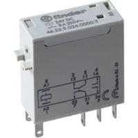 Finder 46.52.9.024.5000T Relais Schakelstroom (max.): 8 A 2x wisselcontact 1 stuk(s) - thumbnail
