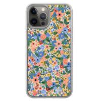 iPhone 12 (Pro) hybride hoesje - Blue gardens - thumbnail