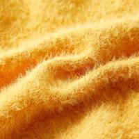 Kindertrui gebreid 140 okerkleurig - thumbnail