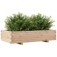 VidaXL Plantenbak 110x60x26,5 cm massief grenenhout - thumbnail
