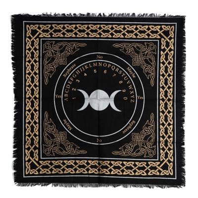 Katoenen Altaarkleed Drievoudige Maan Goud- en Zilverkleurig (65 x 65 cm)