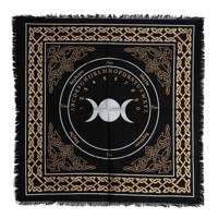 Katoenen Altaarkleed Drievoudige Maan Goud- en Zilverkleurig (65 x 65 cm) - thumbnail