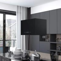 Afzuigkap hangend met aanraaksensor LCD 55 cm staal - thumbnail