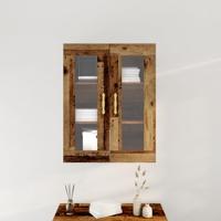 Wandkast Wandgemonteerd Oud hout 69.5 x 34 x 90 cm Bewerkt hout - thumbnail