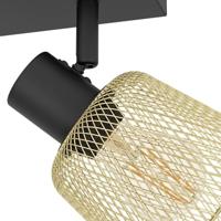 Eglo PlafondlampCoslada 4-lichts - goud met zwart - 900695 - thumbnail