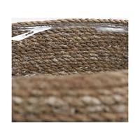 Mand Mica Decorations Set Bruin vlechtwerk - thumbnail