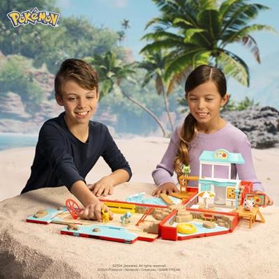 Jazwares Pokémon - draagkoffer battle beach speelset - thumbnail