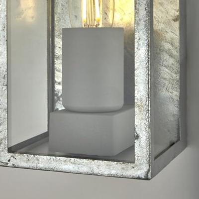 Searchlight Antiek zilveren buitenlampBox II - 90151SI