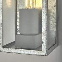 Searchlight Antiek zilveren buitenlampBox II - 90151SI - thumbnail