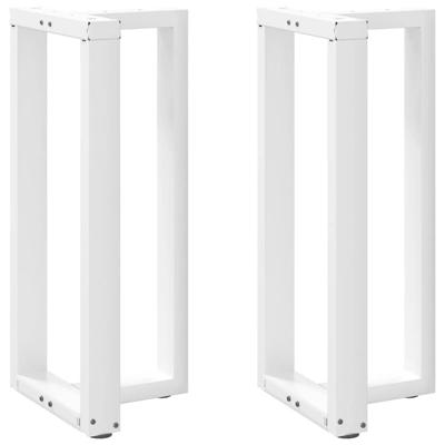 Bartafelpoten 2 st T-vormig 50x35x(90-91) cm staal wit