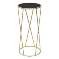 Mauro Ferretti Glam simple Ronde tafel in goud metaal - thumbnail