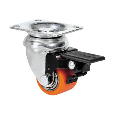 Rueda Ruedas Alex Oranje Polyurethaan Ijzer Ø 3,5 CM draaibaar