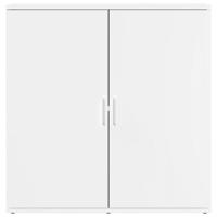 Dressoir 79x38x80 cm bewerkt hout wit - thumbnail