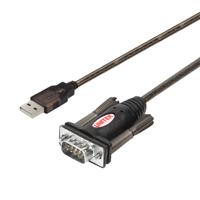 UNITEK Y-105 seriële kabel Zwart 1,5 m USB Type-A DB-9 - thumbnail