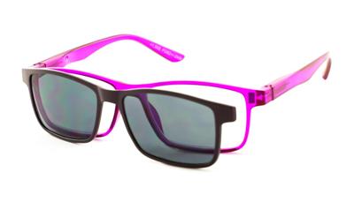 Leesbril MPG KLH144 Met Zonneclip-Paars -+3.00