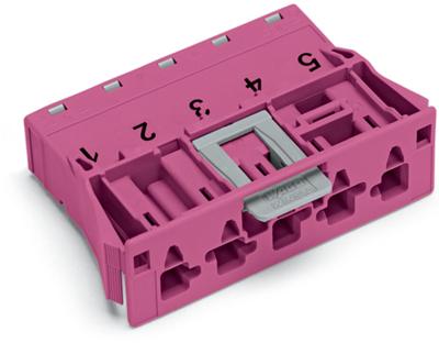 WAGO 770-795 Netstekker WINSTA MIDI Stekker, recht Totaal aantal polen: 5 25 A Pink 100 stuk(s)
