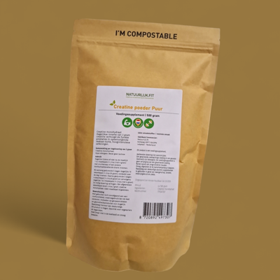 Natuurlijk.fit Puur creatine 500 Gram Natuurlijk.fit Puur creatine 500 Gram