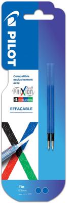 Pilot vullingen voor Frixion Ball 4-kleurenroller, fijn, blauw, pak van 2 stuks