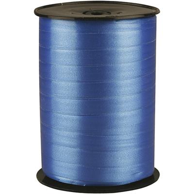 Creativ Company Cadeaulint, b: 10 mm, glossy, blauw, 250 m/ 1 rol