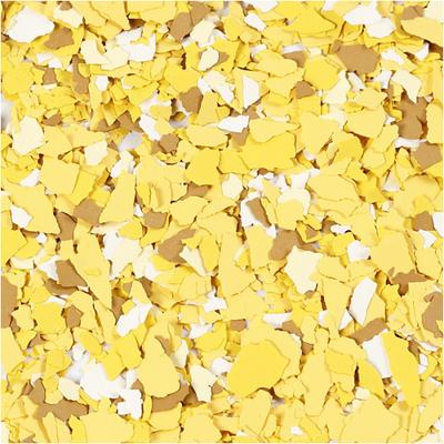 Terrazzo vlokken, geel, 90 gr/ 1 Doosje - thumbnail