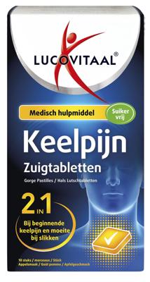 Lucovitaal Keelpijn Zuigtabletten 10Stuks