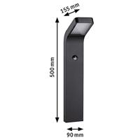 Paulmann 94747 Kulma PIR Poller anthrazit Wegverlichting LED 7.5 W Antraciet - thumbnail