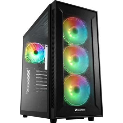 Sharkoon TG6M RGB Tower PC-behuizing Zwart