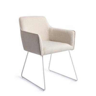 Jesper Home Eetkamerstoel 'Hofu' Slide White, kleur Enoki