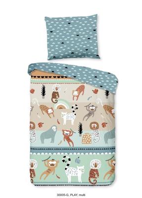 Good Morning Play dekbedovertrek - Katoen - Ledikant (100x135 cm + 1 sloop) - Multi Good Morning Play dekbedovertrek - Katoen - Ledikant (100x135 cm + 1 sloop) - Multi