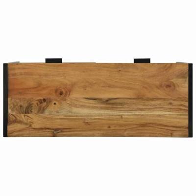Wandtafel met lade Bruin 90 x 35 x 75 cm massief mangohout