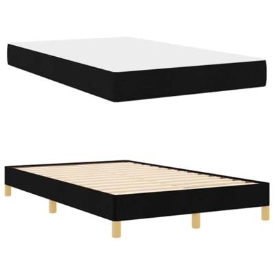 Boxspring bed Zwart en Bruin 120 x 190 cm