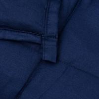 VidaXL Verzwaringsdeken 220x240 cm 11 kg stof blauw - thumbnail
