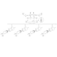 Steinhauer 4-lichts opbouwspotNatasja LED led - 7904ZW - thumbnail
