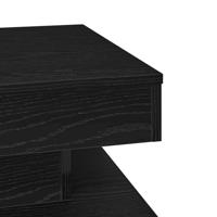 Salontafel 360 graden draaibaar 50x50x34,5 cm zwart - thumbnail