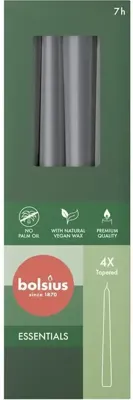 Bolsius gotische kaarsen stormy grey 4x Bolsius gotische kaarsen stormy grey 4x