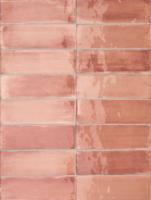 Wandtegel roze Sartoria Tbrick 16x5cm apricot glans gerectificeerd - thumbnail
