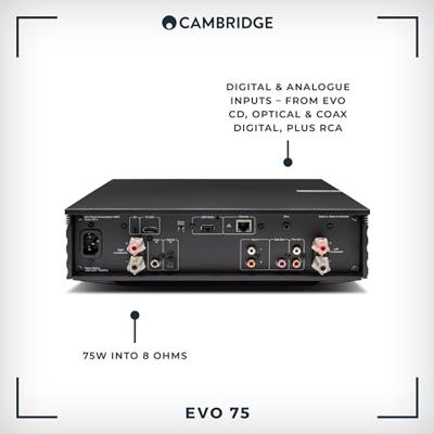 Cambridge Audio: EVO 75 Versterker - Zwart