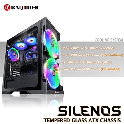 RAIJINTEK SILENOS PRO midi tower behuizing RAIJINTEK SILENOS PRO midi tower behuizing