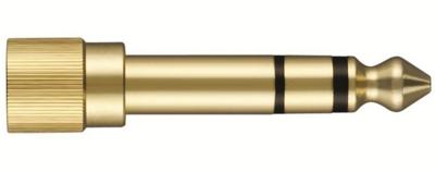 Shure Hpaqa1 vergulde adapter met 6,3 mm schroefdraad, 1/4 inch voor koptelefoon Shure