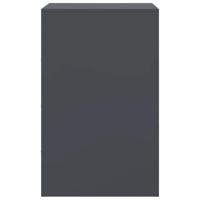 Nachtkastjes 2 st 34,5x39x62 cm staal antracietkleurig - thumbnail