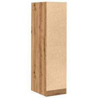Apothekerskast 30x41x118 cm bewerkt hout artisanaal eikenkleur - thumbnail